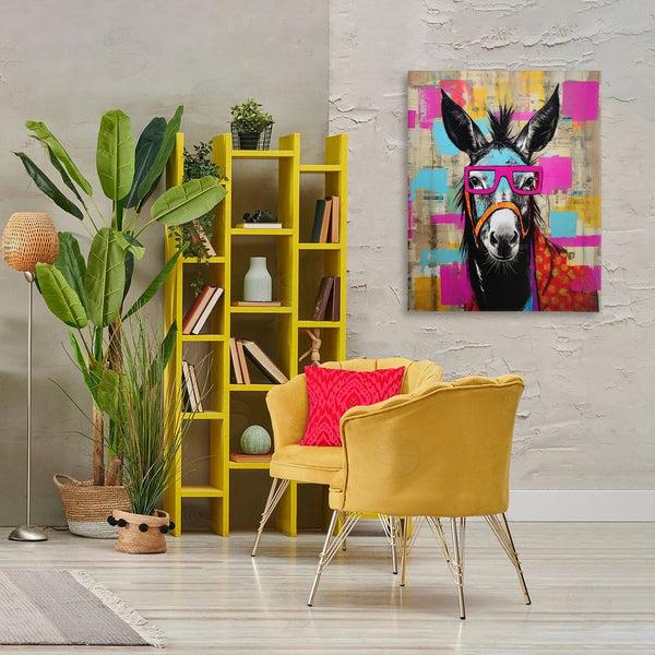 Stupell Industries LSR Design Studio | Quirky Spectacle Donkey Wall Art