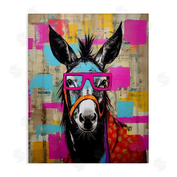 stupell industries LSR Design Studio | Quirky Spectacle Donkey Wall Art