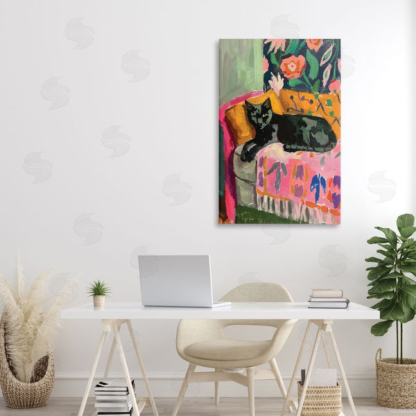 Stupell Industries LSR Design Studio | Relaxed Kitty On Couch Wall Art