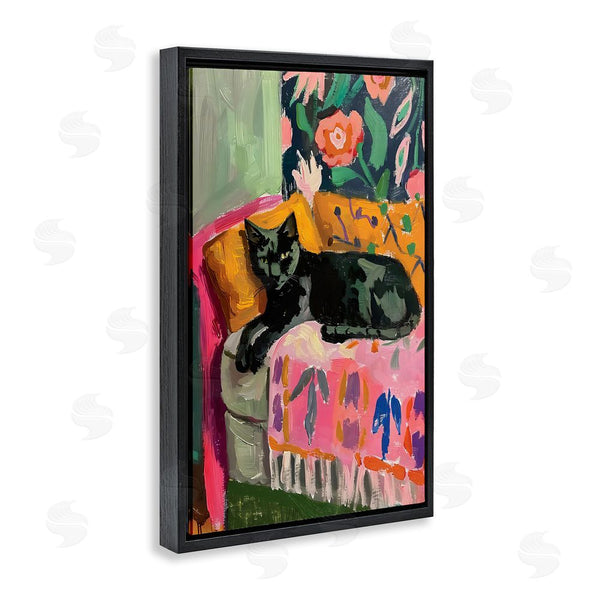 Stupell Industries LSR Design Studio | Relaxed Kitty On Couch Wall Art