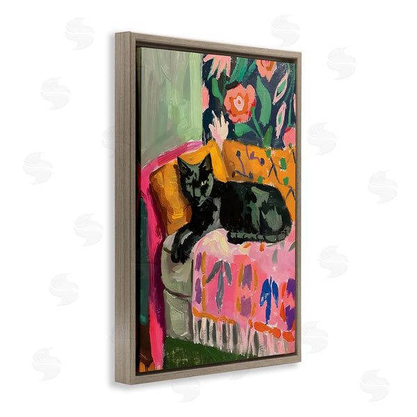 Stupell Industries LSR Design Studio | Relaxed Kitty On Couch Wall Art