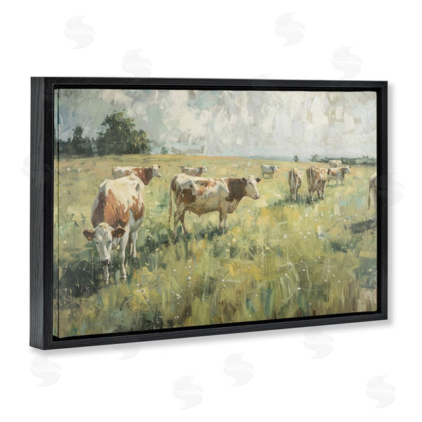 Stupell Industries LSR Design Studio | Roaming Cows In Grasslands