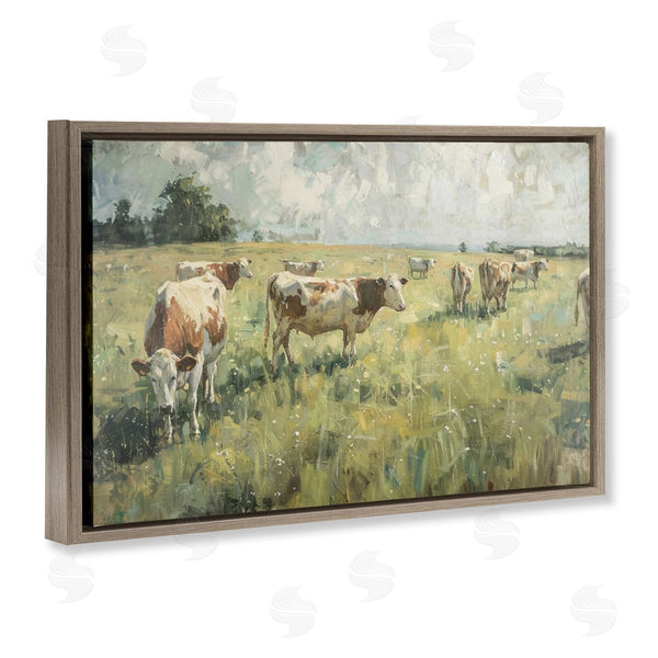 Stupell Industries LSR Design Studio | Roaming Cows In Grasslands
