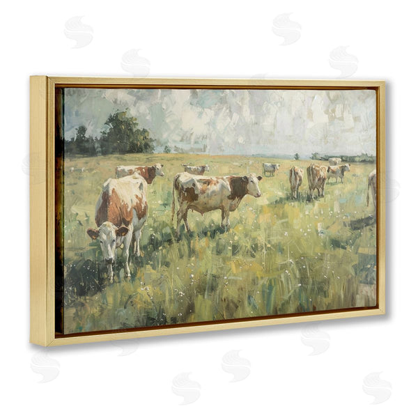 Stupell Industries LSR Design Studio | Roaming Cows In Grasslands