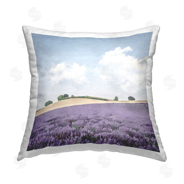 stupell industries LSR Design Studio | Rural Lavender Fields Printed Throw Pillow