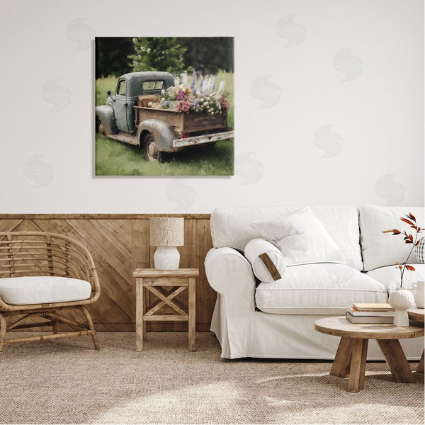 Stupell Industries LSR Design Studio | Rural Pickup With Flowers Wall Art
