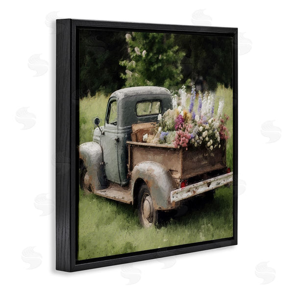 Stupell Industries LSR Design Studio | Rural Pickup With Flowers Wall Art