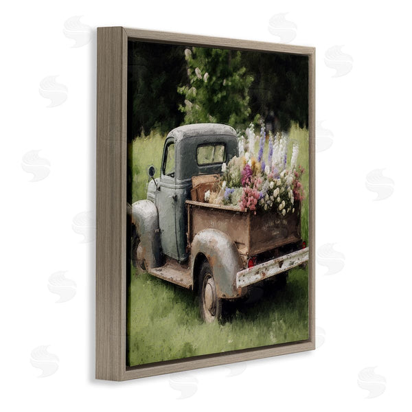 Stupell Industries LSR Design Studio | Rural Pickup With Flowers Wall Art