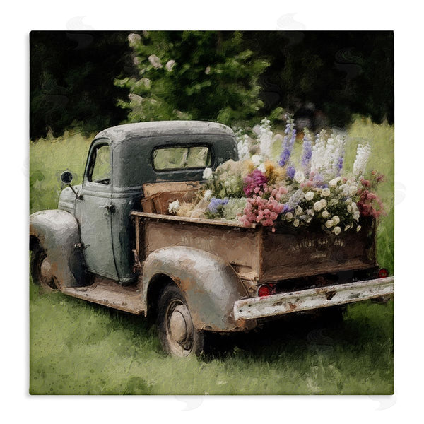 stupell industries LSR Design Studio | Rural Pickup with Flowers Wall Art
