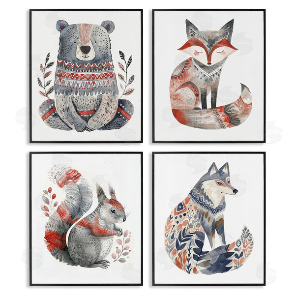 Stupell Industries LSR Design Studio | Scandinavian Forest Animals Wall Art