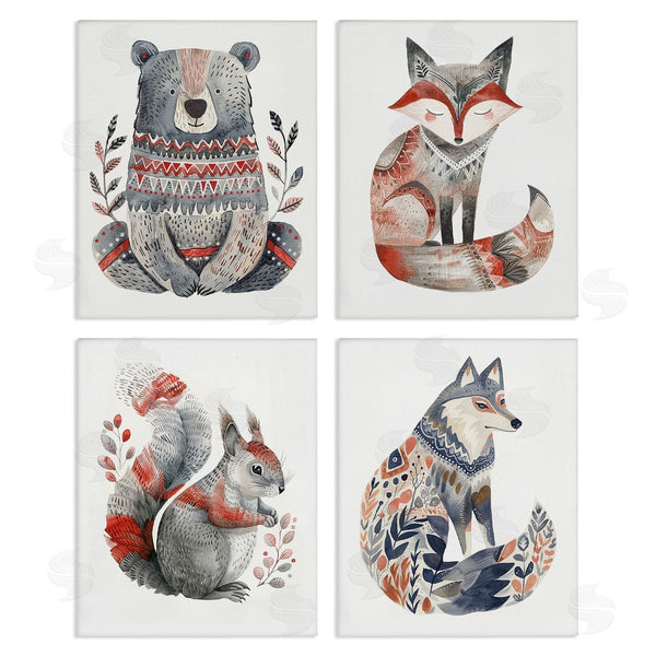 stupell industries LSR Design Studio | Scandinavian Forest Animals Wall Art