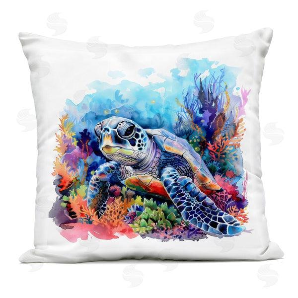 Stupell Industries LSR Design Studio | Sea Turtle Bright Impression Printed Throw Pillow