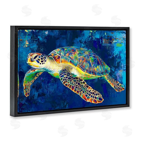 Stupell Industries LSR Design Studio | Sea Turtle In Prismatic Colors