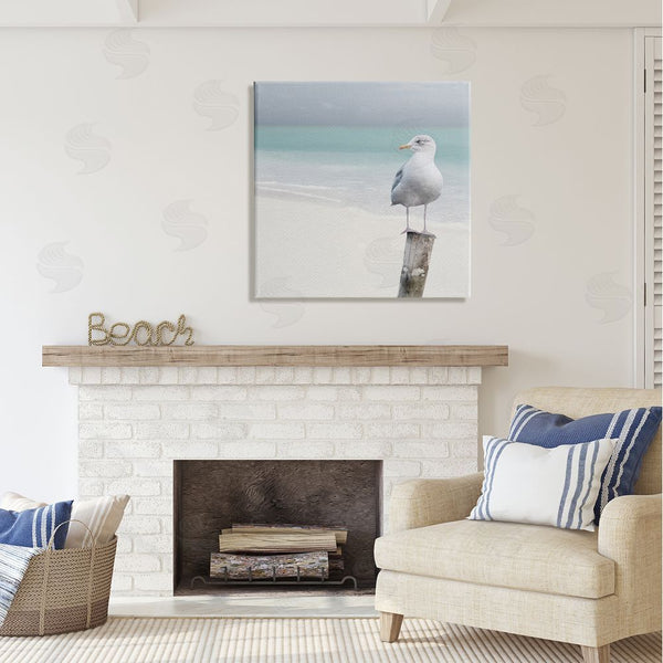 Stupell Industries LSR Design Studio | Seagull Perched By Shore Wall Art