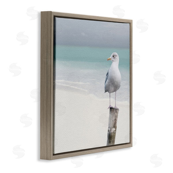 Stupell Industries LSR Design Studio | Seagull Perched By Shore Wall Art