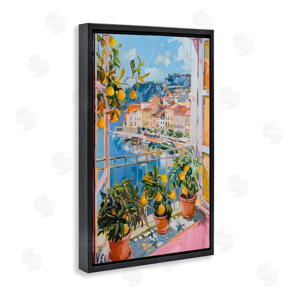 Stupell Industries LSR Design Studio | Seaside Town Window View