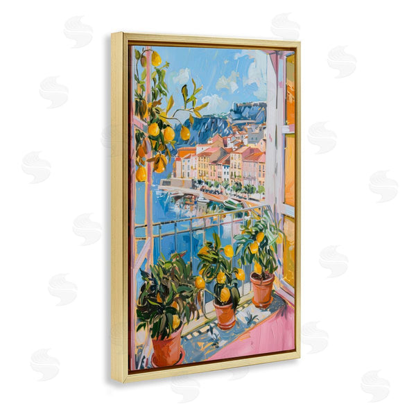 Stupell Industries LSR Design Studio | Seaside Town Window View