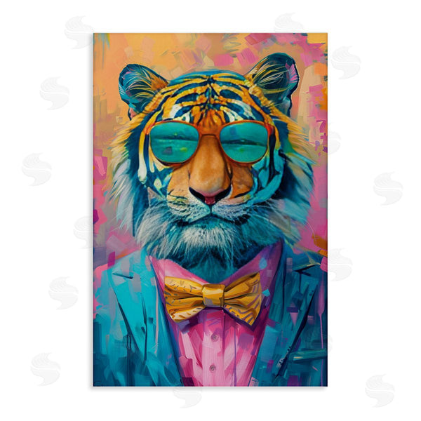 stupell industries LSR Design Studio | Smiling Snazzy Tiger