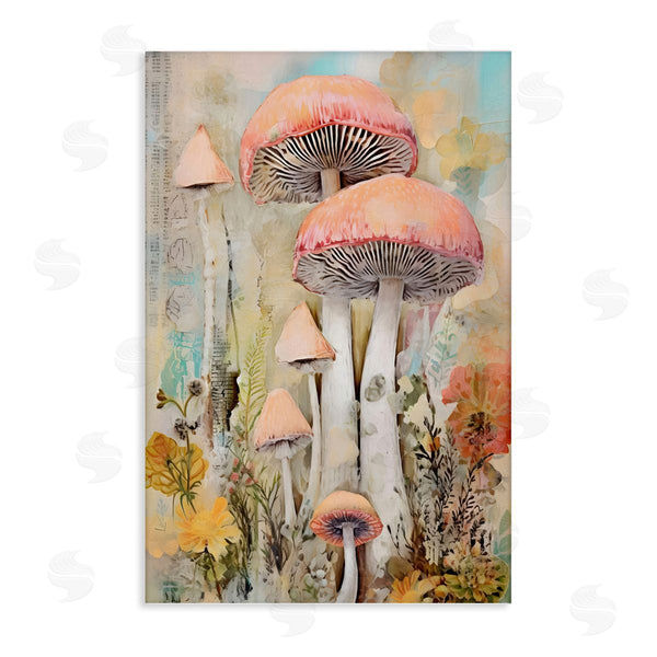 stupell industries LSR Design Studio | Soft Collaged Mushrooms Wall Art