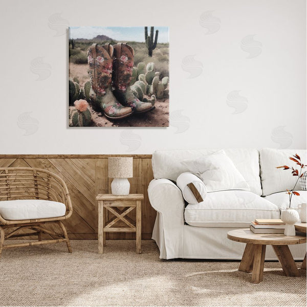 Stupell Industries LSR Design Studio | Southwestern Boots Landscape Wall Art