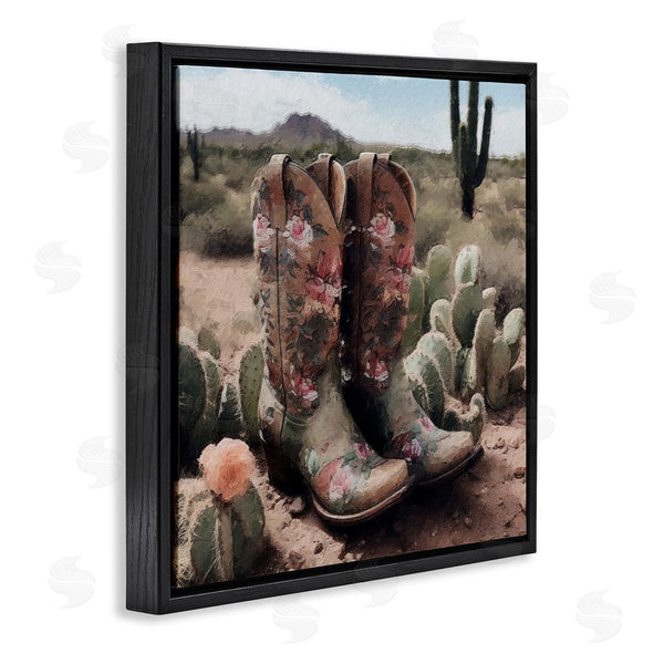 Stupell Industries LSR Design Studio | Southwestern Boots Landscape Wall Art