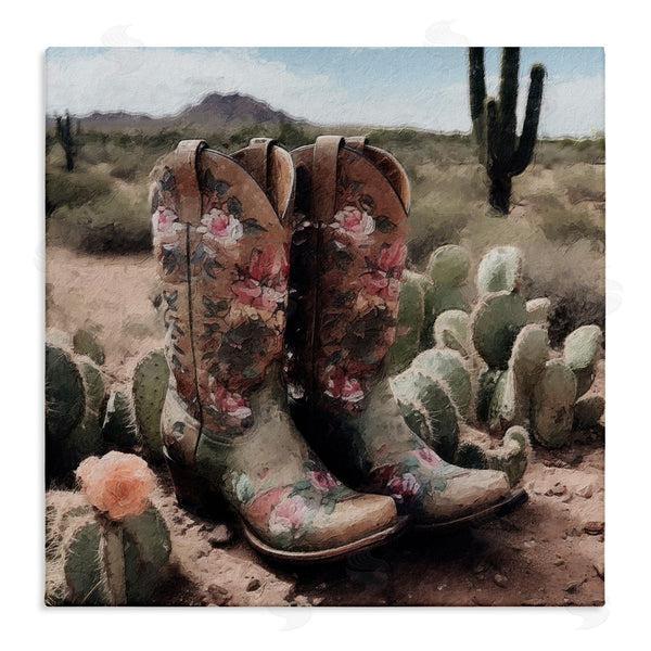 stupell industries LSR Design Studio | Southwestern Boots Landscape Wall Art
