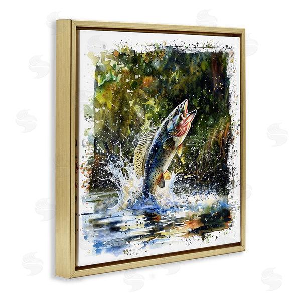 Stupell Industries LSR Design Studio | Splashing Lake Bass