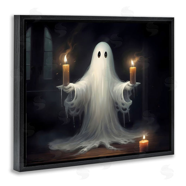Stupell Industries LSR Design Studio | Spooky Candlelit Ghost Wall Art