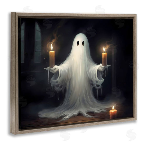 Stupell Industries LSR Design Studio | Spooky Candlelit Ghost Wall Art