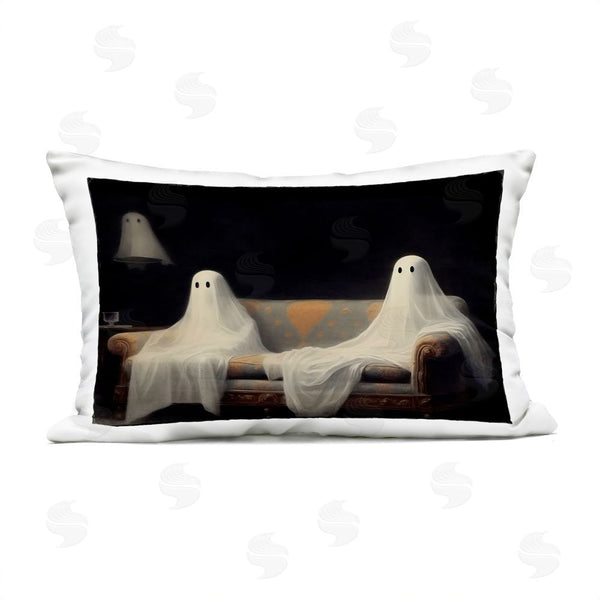 Stupell Industries LSR Design Studio | Spooky Couch Ghost Duo Printed Throw Pillow