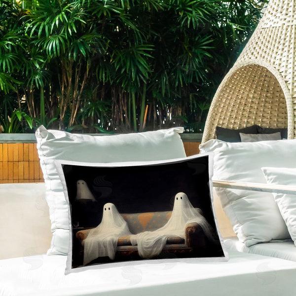 Stupell Industries LSR Design Studio | Spooky Couch Ghost Duo Printed Throw Pillow
