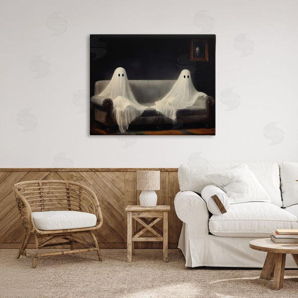 Stupell Industries LSR Design Studio | Spooky Couch Ghost Duo Wall Art