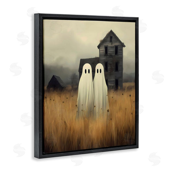 Stupell Industries LSR Design Studio | Spooky Farmhouse Ghost Duo Wall Art