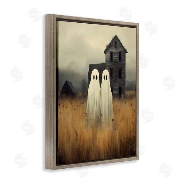 Stupell Industries LSR Design Studio | Spooky Farmhouse Ghost Duo Wall Art