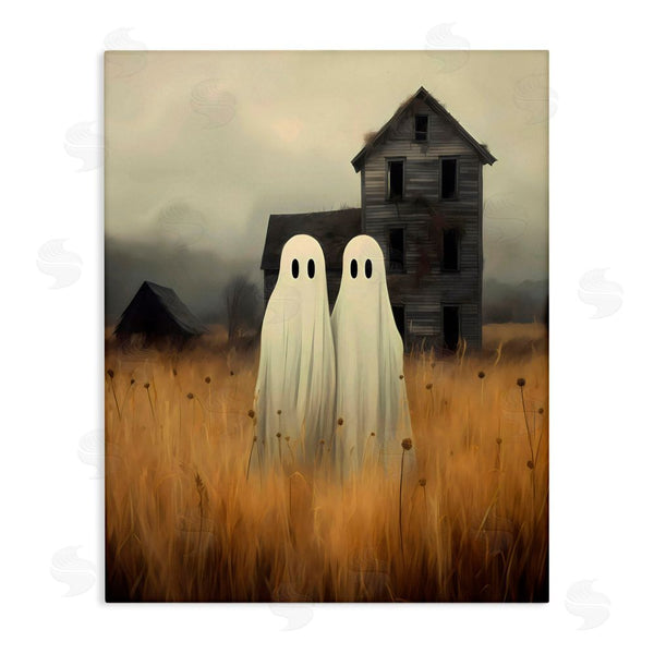 stupell industries LSR Design Studio | Spooky Farmhouse Ghost Duo Wall Art