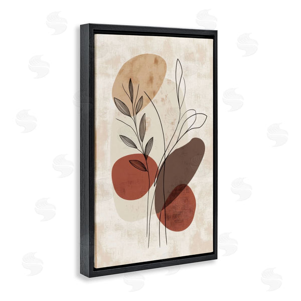 Stupell Industries LSR Design Studio | Sprig Outlines Neutrals Wall Art