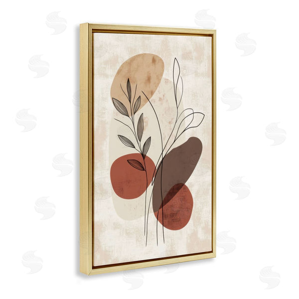 Stupell Industries LSR Design Studio | Sprig Outlines Neutrals Wall Art
