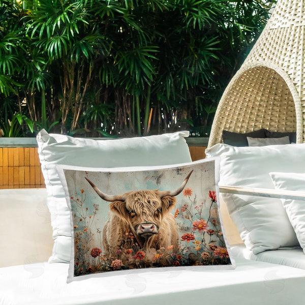 Stupell Industries LSR Design Studio | Spring Blooms Highland Cow