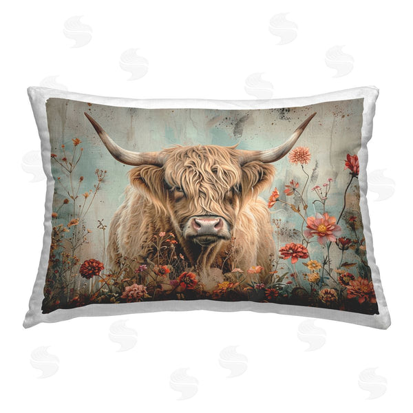 stupell industries LSR Design Studio | Spring Blooms Highland Cow