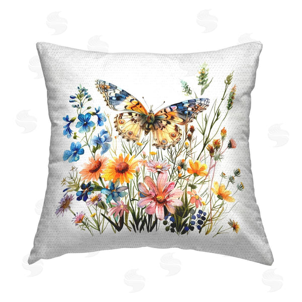 Stupell Industries LSR Design Studio | Spring Butterfly Garden Printed Throw Pillow