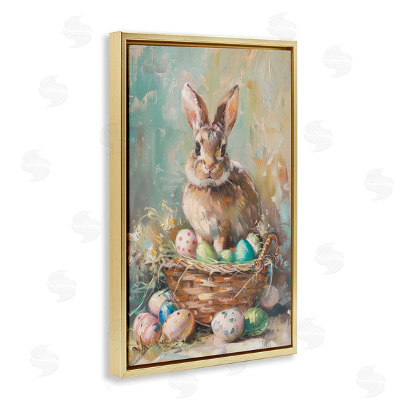 Stupell Industries LSR Design Studio | Spring Easter Bunny Basket