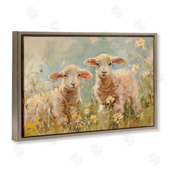 Stupell Industries LSR Design Studio | Spring Lambs In Meadow