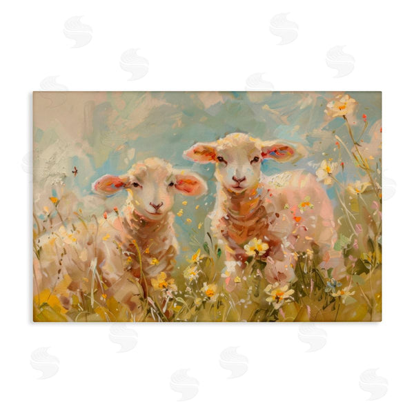 stupell industries LSR Design Studio | Spring Lambs in Meadow