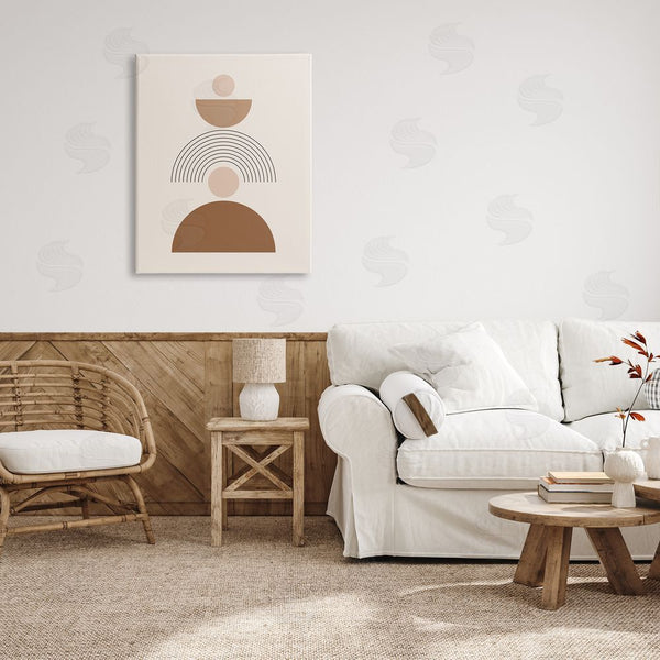 Stupell Industries LSR Design Studio | Stacked Boho Shapes Wall Art