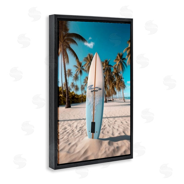 Stupell Industries LSR Design Studio | Standing Surfboard Coastal Blur