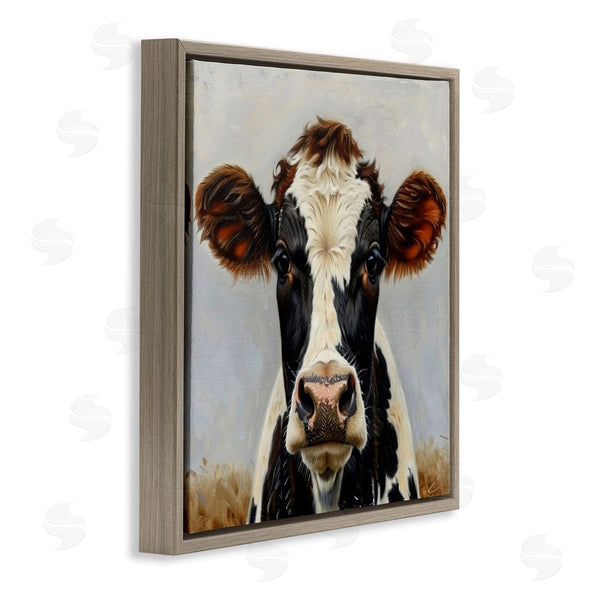 Stupell Industries LSR Design Studio | Stoic Cow Gaze Portrait