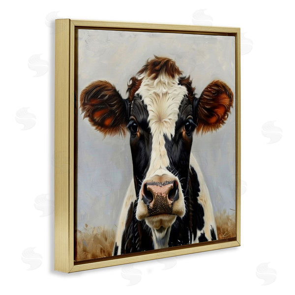 Stupell Industries LSR Design Studio | Stoic Cow Gaze Portrait