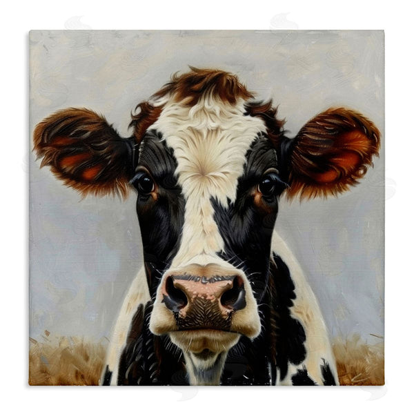 stupell industries LSR Design Studio | Stoic Cow Gaze Portrait