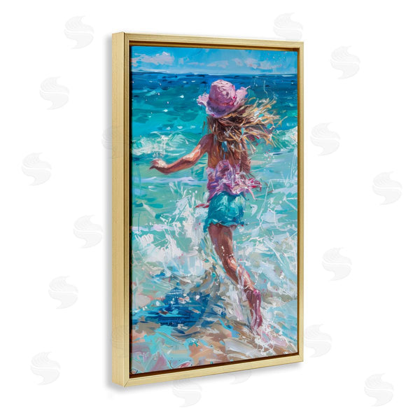 Stupell Industries LSR Design Studio | Summer Beach Fun Girl