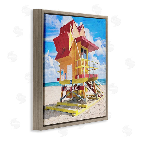 Stupell Industries LSR Design Studio | Summer Beach Hut Wall Art